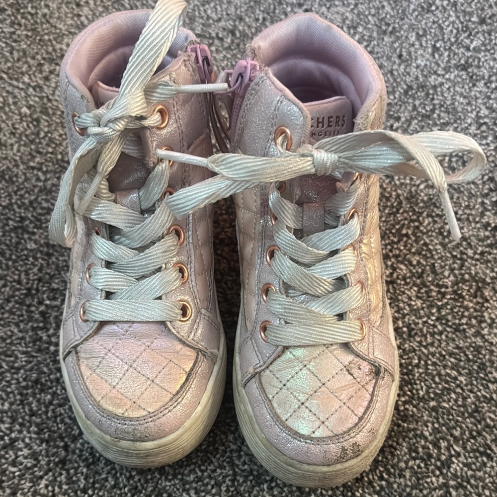 Skechers Kids' Pink High-Top Boots